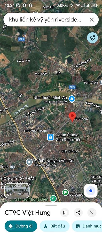 Nhà biệt thự liền kề nam đuống tổng diện tích 175m2 mặt tiền góc 21m, diện tích nhà 50m2 23tỷ