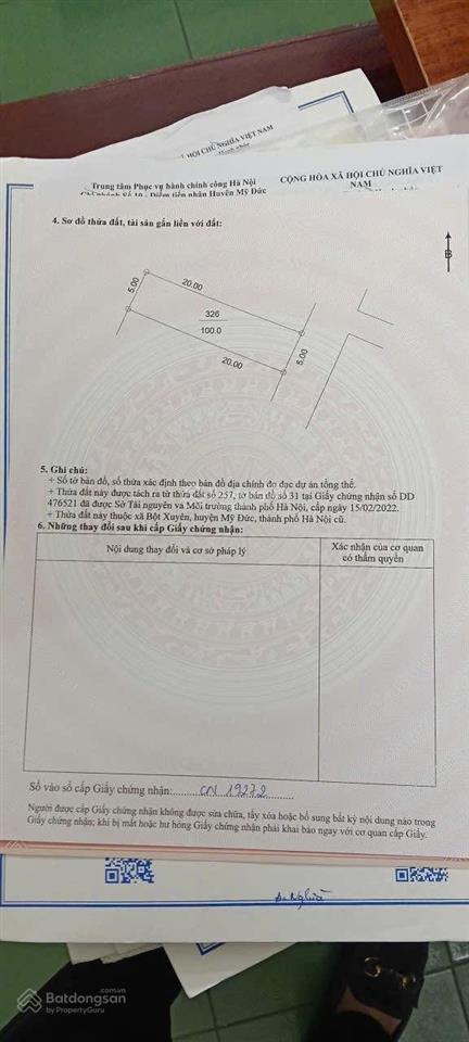 100 m đất kinh doanh buôn bán tốt tại bột xuyên mỹ đức hà nội