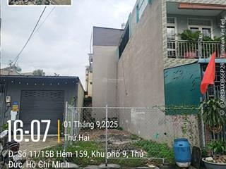 Chủ gửi bán gấp lô đất vị trí đẹp p.trường thọ85.4m2hẻm nhựa 10m