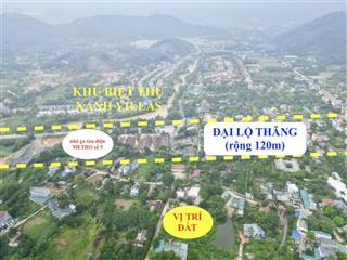 Đất sát xanh villas, cách ga metro 500m, đối diện dhqg hà nội, dt 400m2