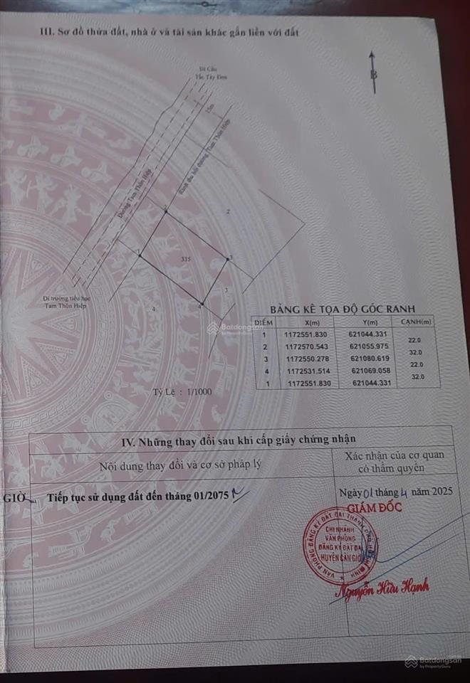 Bán đất mặt tiền đường 30m tam thôn hiệp, cần giờ, 700m2, cách chợ tam thôn hiệp 500m