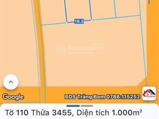 1 sào mặt tiền nhựa cực đẹp xã quảng tiến,ngang 19 dài 50m vuông vức ngay khu dân cư.