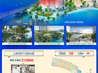 Giỏ hàng độc quyền đa dạng nhất không chênh còn căn góc 3pn view sông siêu hiếm dự án charmora city