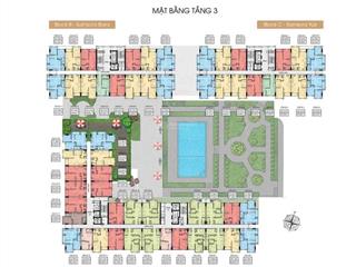 Căn hộ samsora riverside 46m2 1 phòng ngủ, 1 phòng đa năng. 1 phòng bếp, khách, 1 toilet