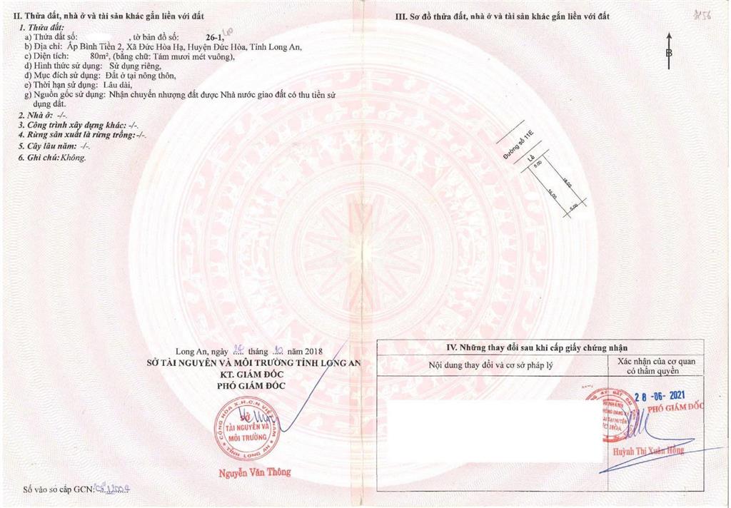 Cần bán lô đất đường 11e kdc tân đô, liền kề khu biệt thự  hồ sinh thái, dt 80m2 thổ, giá 1,39 tỷ