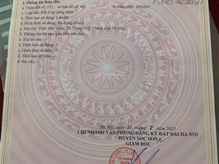 Bán đất full thổ cư bắc hiên, trung giã, ngõ rộng 4m, cách quốc lộ 4 chỉ 3 phút