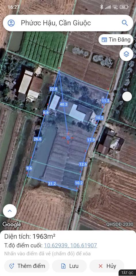 Bán đất thổ cư 1660m,chiều ngang 50m, giáp bình chánh chỉ 8 tỷ, sổ hồng riêng
