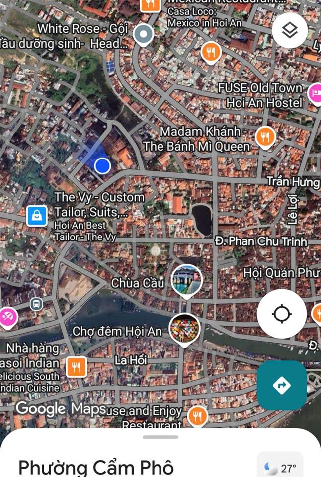 Bán đất tặng nhà 2 tầng  kiệt trung tâm phố cổ hội an, đường trần hưng đạo.  chính chủ