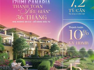 Với hơn 7 tỷ chọn căn hộ trung tâm hay nhà phố ven sông? tại izumi canaria, anh chị sở hữu cả hai