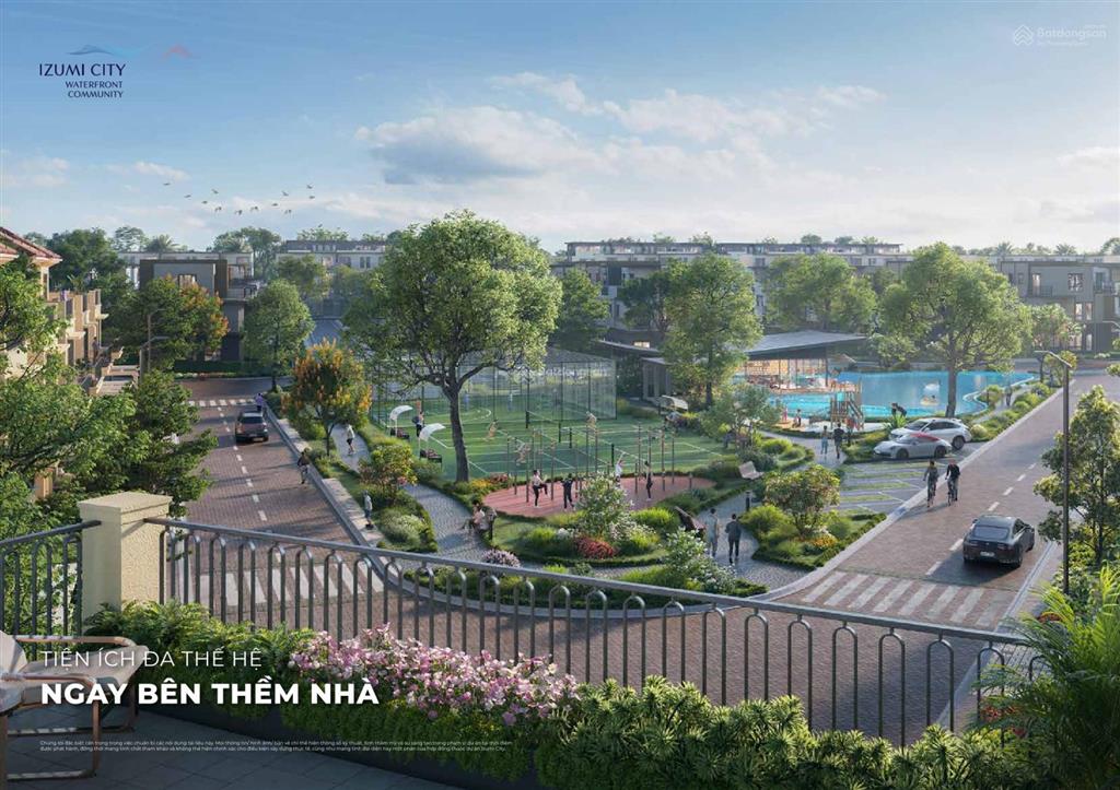 Nhà phố với kênh cảnh quan trước nhà  căn cuối tại izumi city!  nhận chiết khấu cao