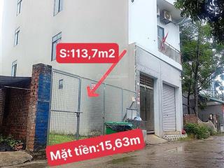 Bán đất thổ cư 113,7m2,mặt tiền 15,63m đường 2 ôtô tránh,gần đại học quốc gia.