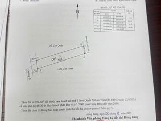 Đất ở nâu dài , diện tích 102.7m2