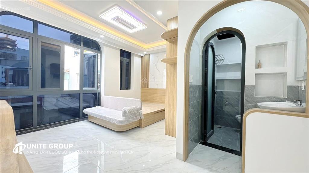 Căn hộ cho thuê 35m2 full nội thất mới cửa sổ gần chợ bà chiểu, bên cạnh q1, q3 đường lê văn duyệt