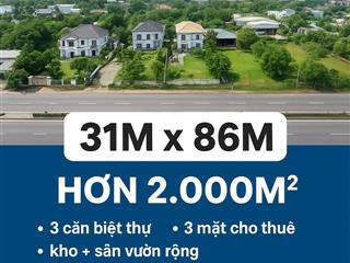 Siêu phẩm đất mặt tiền 31m dài 86m ngay phạm hùng, cái răng cần thơ