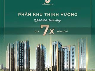 Sunshine sky city quận 7 cơ hội vàng cho nhà đầu tư đón sóng khu nam tòa s7  s8  s9