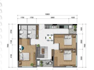 Bán căn hộ daqua bến bình đông, quận 8, 83.46 m2 , view bình đông 3 pn, 2wc 5.199 tỷ