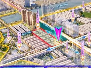 Cặp góc shophouse đẹp nhất tp4 đối diện hồ, trục chính và chung cư mik, 184m2 đất giá chỉ 36,8 tỷ,