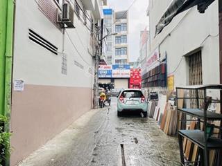 Hẻm xe hơi ~ ngã tư hàng xanh | bạch đằng, p24, bình thạnh | 45m2 | 5 tầng 6pn | cách mặt tiền 20m