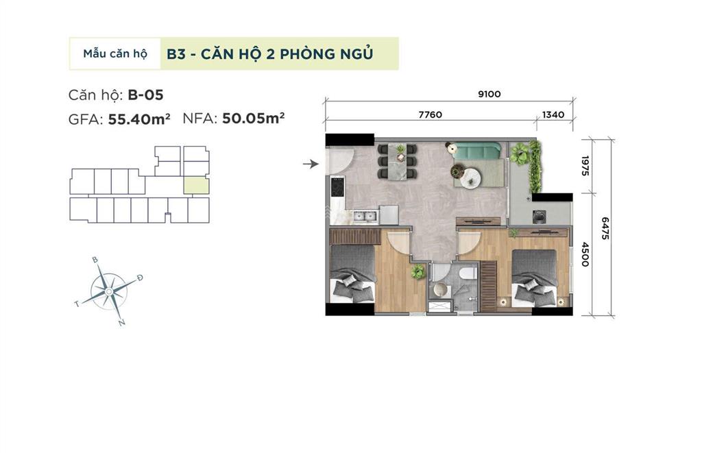 Căn hộ ven sông  thanh toán 580tr nhận nhà  khải hoàn prime