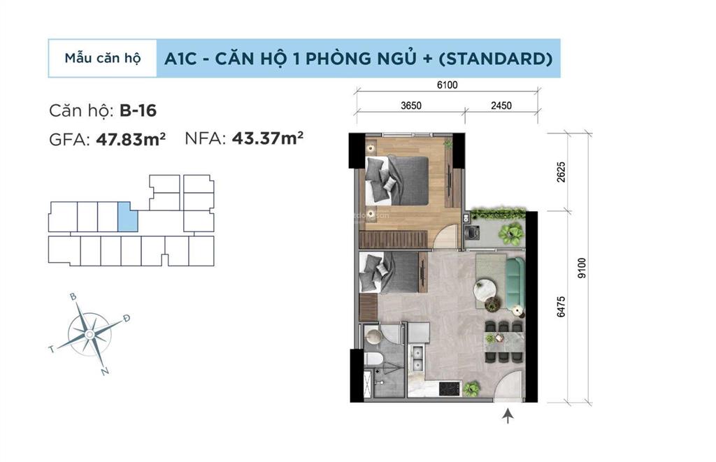 Căn hộ ven sông  thanh toán 580tr nhận nhà  khải hoàn prime
