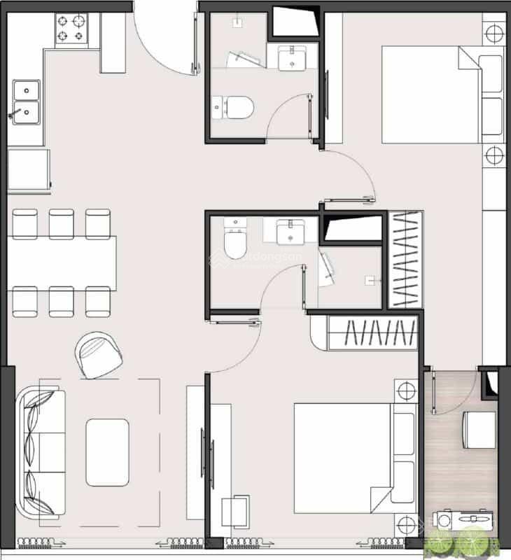 Bán gấp căn hộ đẹp sunshine sky city, 6,2 tỷ, 84m2, 2pn, 2wc, nhiều tiện ích tại quận 7, hcm