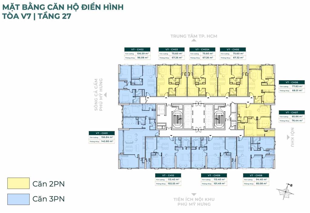 Bán gấp căn hộ đẹp sunshine sky city, 6,2 tỷ, 84m2, 2pn, 2wc, nhiều tiện ích tại quận 7, hcm