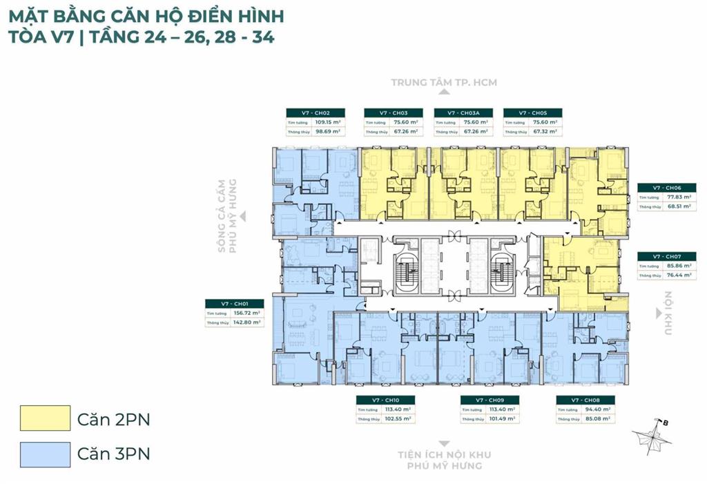 Bán gấp căn hộ đẹp sunshine sky city, 6,2 tỷ, 84m2, 2pn, 2wc, nhiều tiện ích tại quận 7, hcm