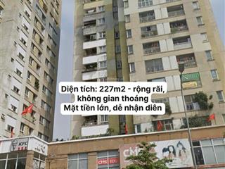 Cho thuê mặt bằng 227m2 tầng 2  b14 phạm ngọc thạch, đống đa, hà nội