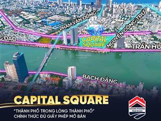 Hot!! độc quyền quỹ căn capital square loại 1pn view sông hàn chiết khấu đến 17% hỗ trợ vay ls 0%