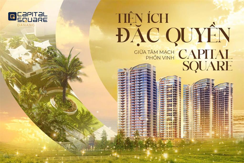 Bán căn hộ cạnh vincom đà nẵng, brg capital square, view sông hàn, biển sơn trà, chỉ 83 triệu/m2