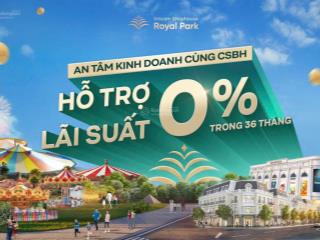 Bán shophouse vincom shophouse royal park, 6,6 tỷ, 70m2, đông hà, quảng trị