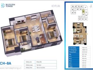 Đừng bỏ lỡ chung cư 3pn 2wc tại bluegem tower giá chỉ 6,5 tỷ, 118,3 m2