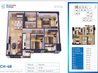 Bán căn hộ ngoại giao bluegem tower tứ hiệp, thanh trì, hà nội, 7 tỷ, 93.5m2, nhiều tiện ích