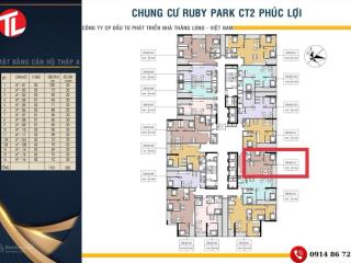 Hàng ngoại giao căn 2pn ruby park  vị trí đẹp nhất dự án  đơn giá chỉ từ 56tr/m² chiết khấu 13%