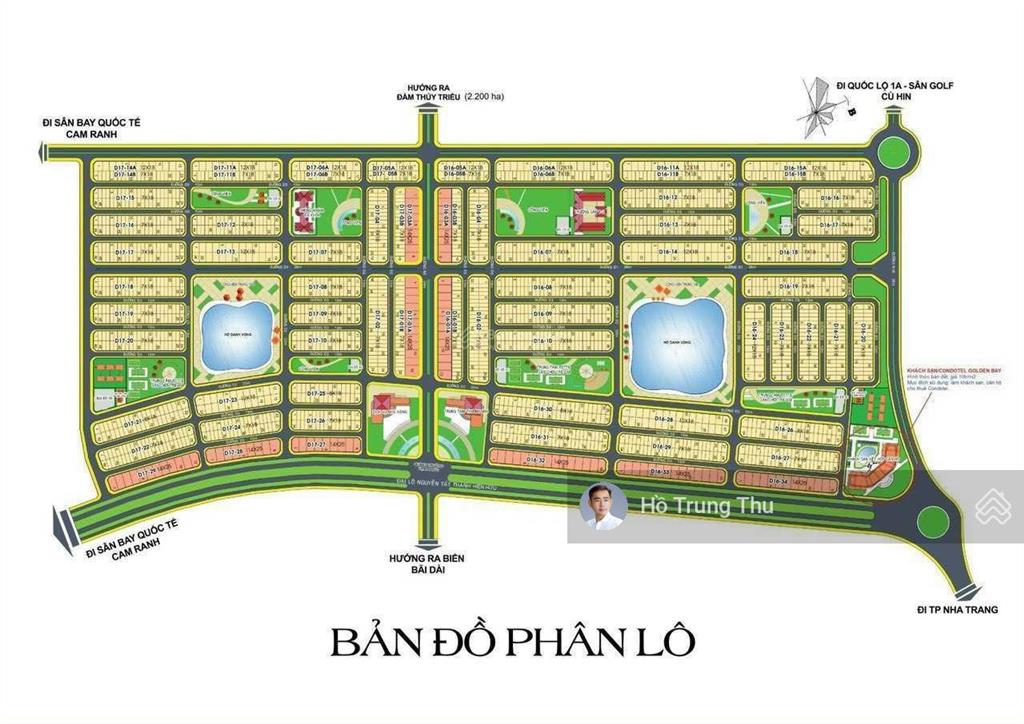Chính chủ bán nền view trực diện hồ lớn dự án golden bay 601 giá chỉ 35 tr/m2.  thu 0901 007 ***