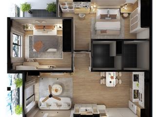 Chủ nhà cần bán gấp 76m2, 2n, full đồ, tầng cao, giá 6.6 tỷ, l2 jardin sài đồng