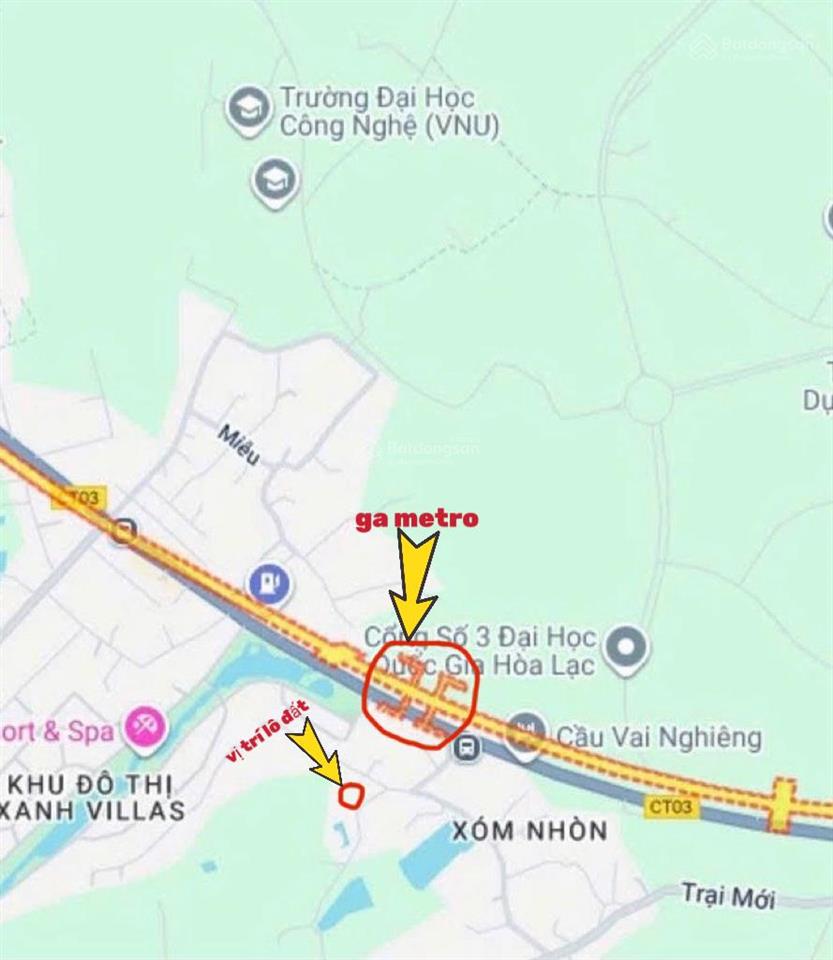 Cần bán 810m gần đhqg, ga metro,... giá chỉ 15tr/m.