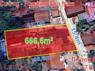 Bán đất hùng cường, 12 tỷ, 666.6m2, view đẹp, pháp lý đầy đủ