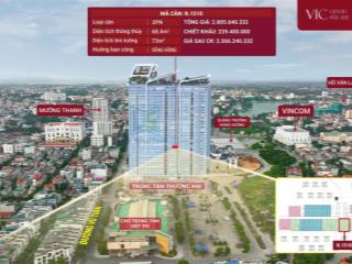 Bán cc 2pn, giá tốt 2,566 tỷ, 68,4m2 tại hùng vương, gia cẩm, việt trì, phú thọ