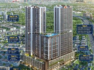 Bán căn hộ picity sky park  10% ký hđmb, tt chỉ 3%/tháng, tt nhanh ck 6.5%, lãi suất 0% 36 tháng