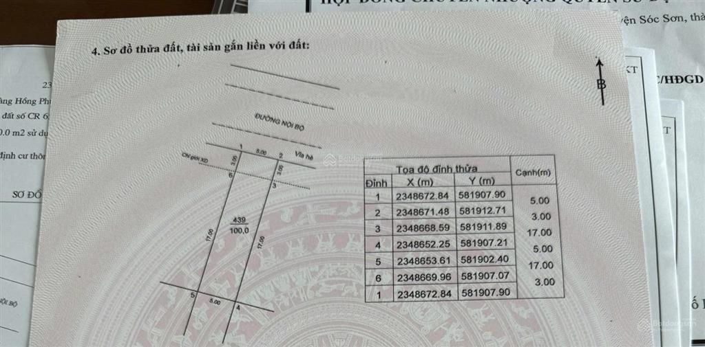 Chính chủ bán đất nền phân lô thôn bắc hạ xã quang tiến sóc sơn hà nội