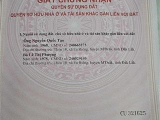 Bán đất/cho thuê làm kho sầu riêng  6x38, km21ql26, krong pac, daklak