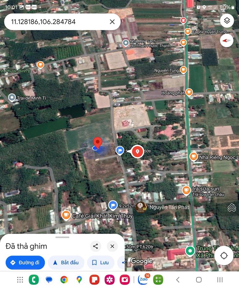 114m2 thổ cư. đường bê tông gần kcn. cách nhựa 50m. 390tr