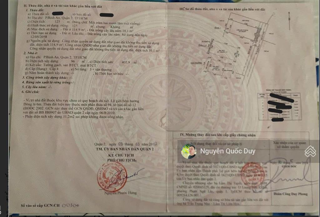 Bán 2 căn nhà chính chủ, đường số 27, an khánh mới, q. 2 giá 20 tỷ tl, 7,2x18m cn 125m2, 5 tầng