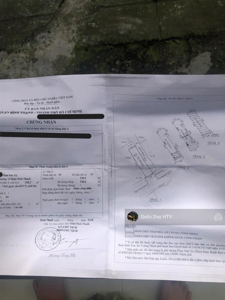 Siêu phẩm căn góc 2mt phan văn trị, bình thạnh. 29 tỷ. dt  5,6 x 24,5 cn 136,2m2