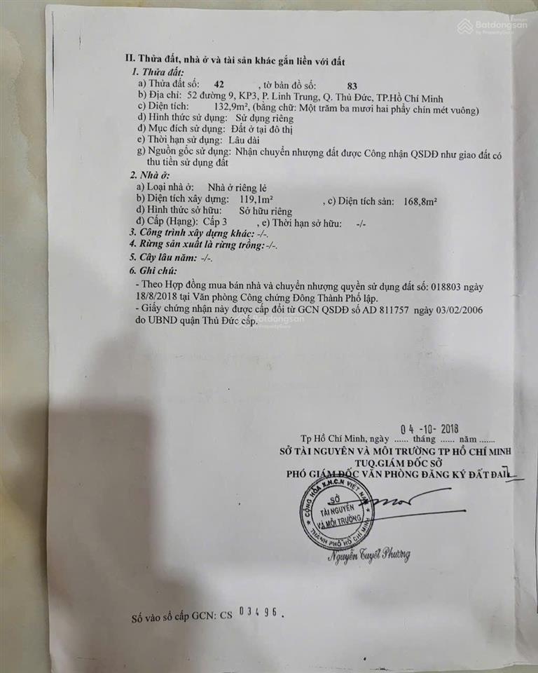 Cần bán gấp  ngộp ngân hàng  mặt tiền đường 9  linh trung  132m2  1 trệt 1 lầu