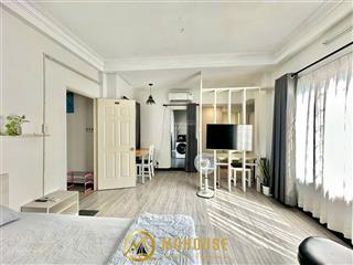 Cho thuê căn hộ 1 phòng full nội thất  thang máy hầm xe  ngay cầu bason quận 1