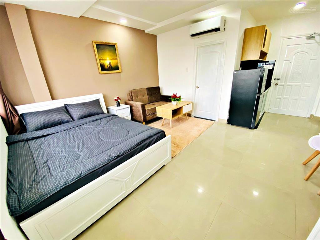 Căn hộ cho thuê full nội thất ngay lê văn sỹ quận 3, gần chùa pháp hoa, bờ kè hoàng sa trường sa