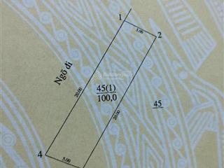 Bán mảnh đất lô góc 2 mặt đường, ô tô tránh, kinh doanh  bờ sông sét, trương định 100m vuông vắn