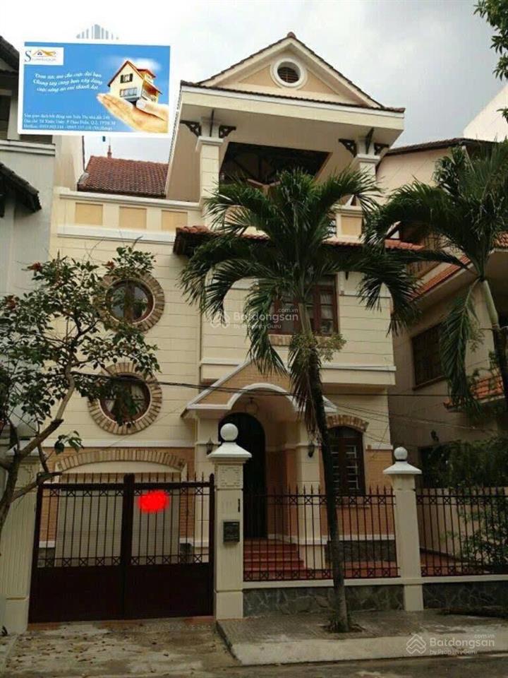 Hạ 20 tỷ bán gấp biệt thự nguyễn văn hưởng, thảo điền 15x20m hầm 4 tầng thang máy giá 60 tỷ